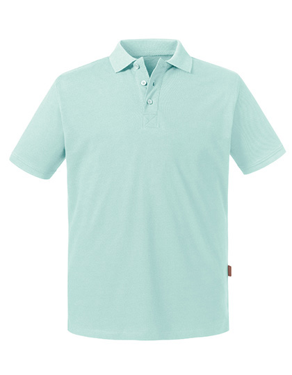 Męska koszulka polo Pure Organic - Aqua