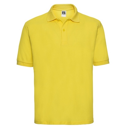 Męska Koszulka Polo Klasyczna Z539 - Yellow