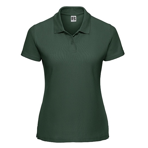 Koszulka Polo Damska Klasyczna Pika Bawelna Poliester Z539F - Bottle Green