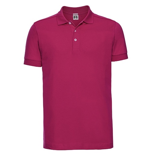 Męskie Polo Slim z Tkaniny Piqué Z566 - Fuchsia