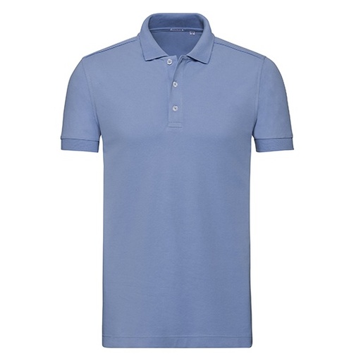 Koszulka Polo Męska Slim Pika Stretch Z566 - Sky