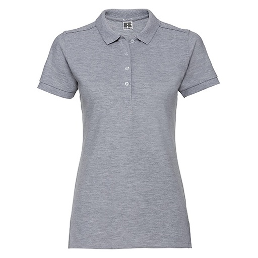 Damskie polo slim Z566F - Light Oxford (Heather)