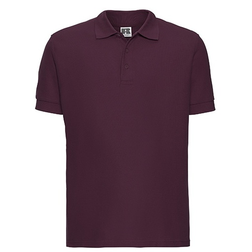 Męskie klasyczne polo Z577 - Burgundy