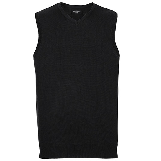 Męski bezrękawnik dzianinowy V-neck Z716 - Black