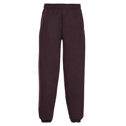 Spodnie Dresowe Dzieciece Klasyczne Bawelniane Z750K - Burgundy