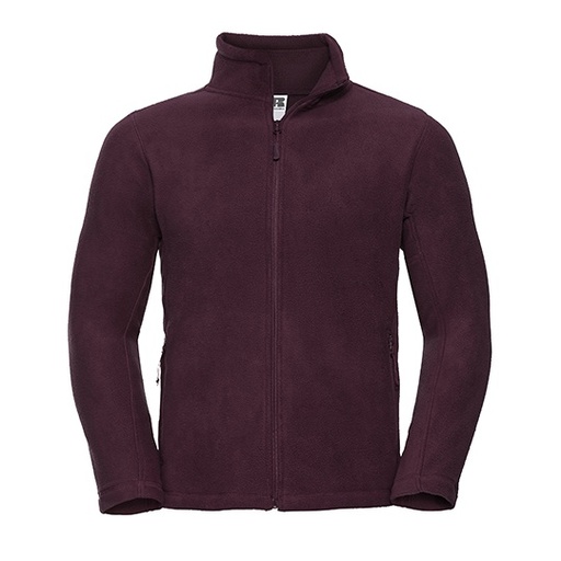 Męska bluza polarowa na zamek Z8700 - Burgundy