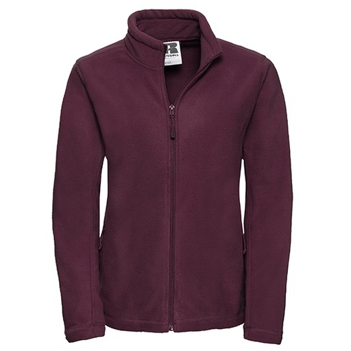 Damska bluza polarowa zapinana na zamek Z8700F - Burgundy