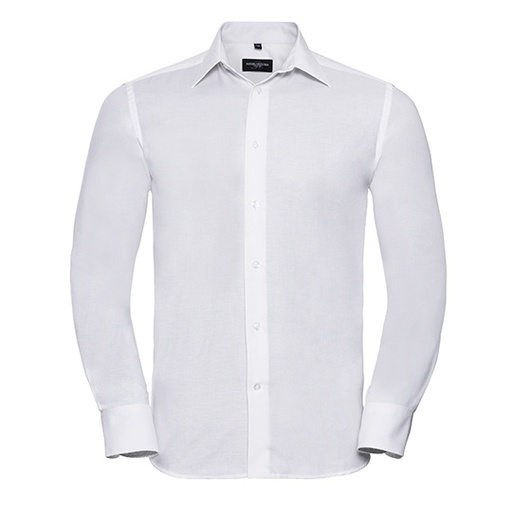 Męska koszula oxford slim fit Z922 - White