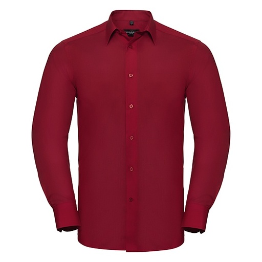 Koszula Meska Slim Popelina Latwa w Pielegnacji Z924 - Classic Red