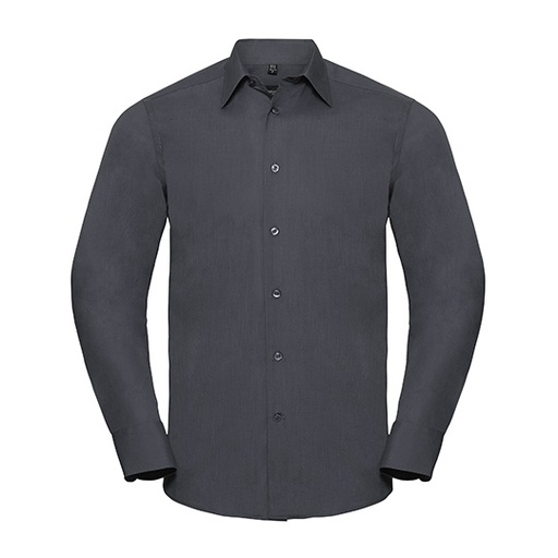Męska koszula slim z długim rękawem Z924 - Convoy Grey