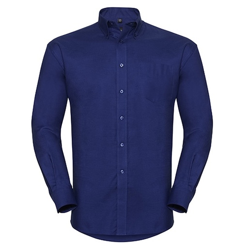 Męska koszula Oxford z długim rękawem Z932 - Bright Royal