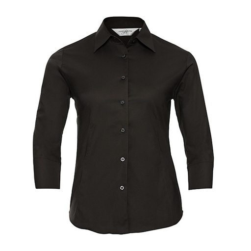 Dopasowana koszula damska Z946F - Chocolate
