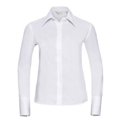 Koszula Damska Slim Bawełna Czesana Z956F - White