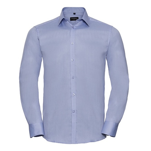 Koszula Męska Slim Herringbone Latwa Pielegnacja Z962 - Light Blue
