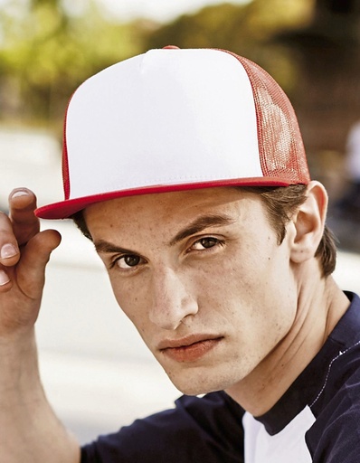 Czapka Truckerka Piankowy Front FX6005FW - Red & Black