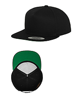 [FX6007-1000286248] Czapka 5-panelowa snapback Bawelniana FX6007 - Black & Black