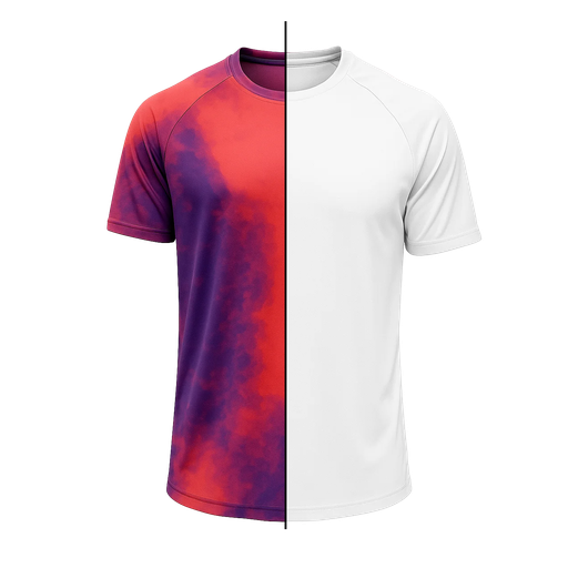 Koszulka sportowa raglanowa męska 1KSRM - Biały