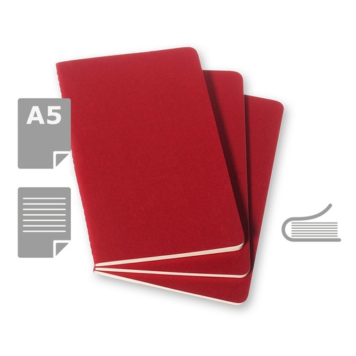 [VM022-05] Zeszyt MOLESKINE VM022 - Czerwony