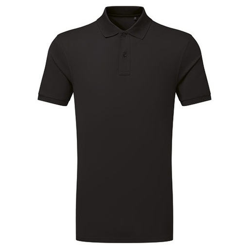 Męskie Polo z Tkaniny Piqué AQ001 - Black