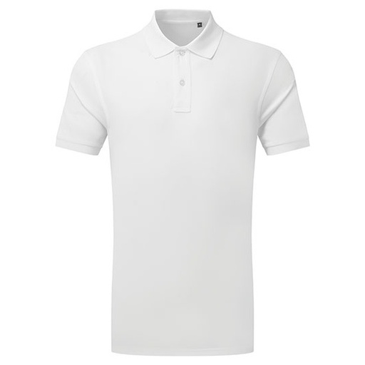 Męskie Polo z Poliestru AQ001 - White