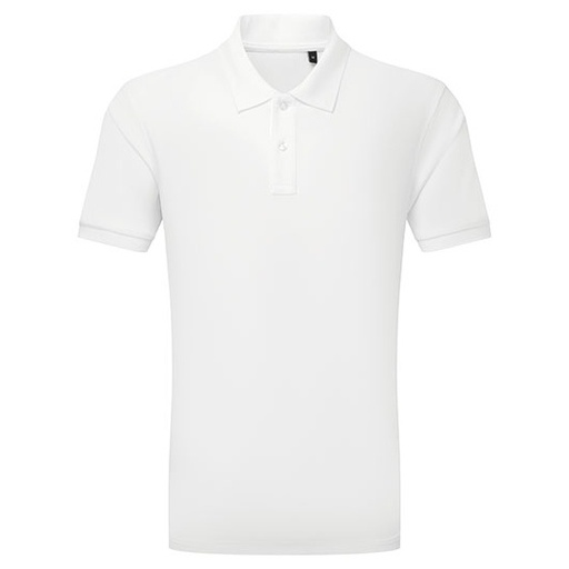 Męska techniczna polo z krótkim rękawem AQ002 - White
