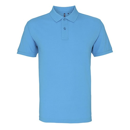 Męskie klasyczne polo z krótkim rękawem AQ010 - Turquoise
