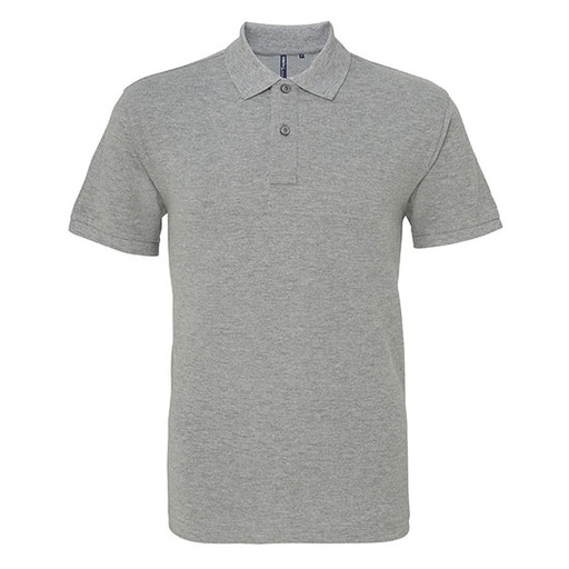 Męskie klasyczne polo AQ010 - Heather Grey