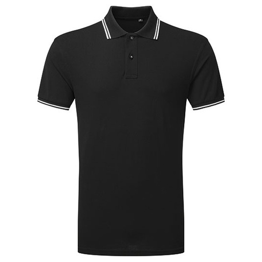 Męskie klasyczne polo AQ011 - Black & White