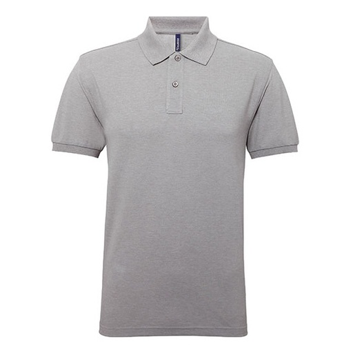 Męskie polo AQ015 - Heather Grey