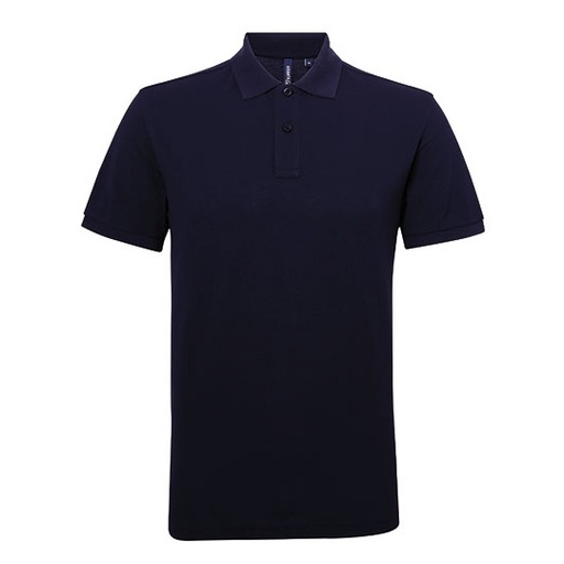 Męskie polo z mieszanki bawełny AQ015 - Navy