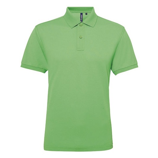 Męskie polo z mieszanki bawełny AQ015 - Lime