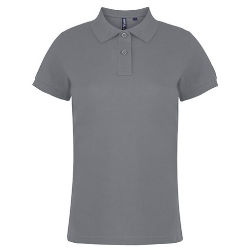 Damskie polo klasyczne AQ020 - Heather Grey