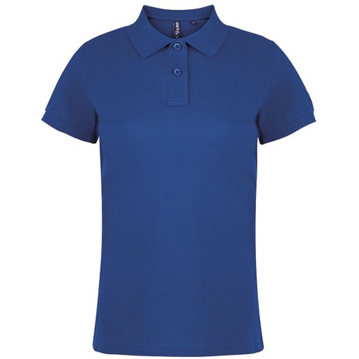 Polo Damskie Dopasowane Bawełniane AQ020 - Royal