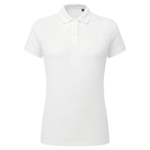 Koszulka Polo Damska Odprowadzajaca Wilgoc AQ025 - White