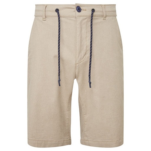 Szorty Męskie Chino Z Troczkiem AQ057 - Natural