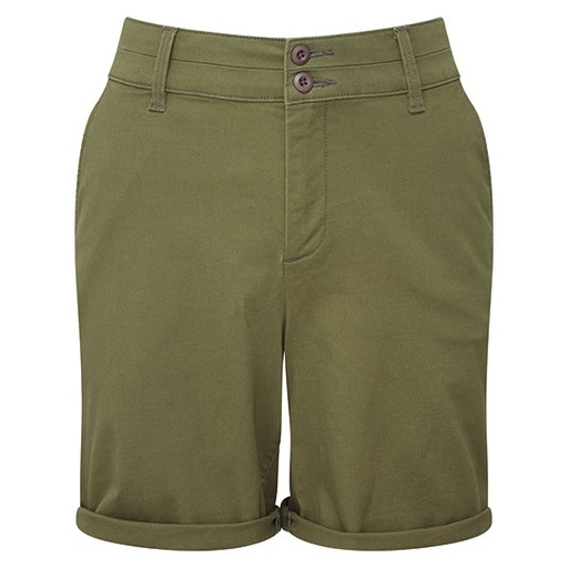 Damskie lekkie szorty chino AQ068 - Olive