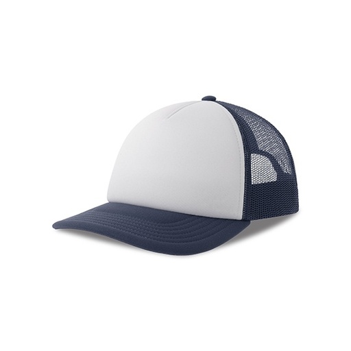Czapka dziecięca z daszkiem AT534 - White & Navy