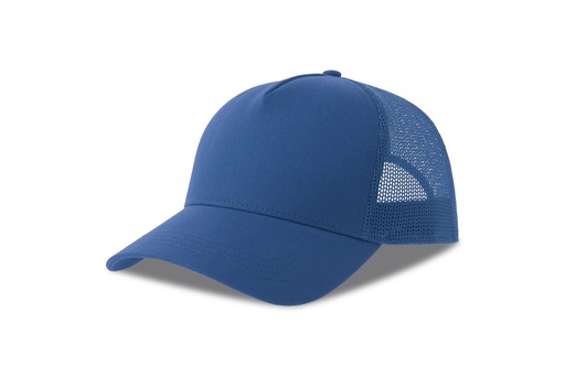 Czapka z Daszkiem Trucker Bawełna Organiczna Recykling Poliester AT535 - Royal & Royal