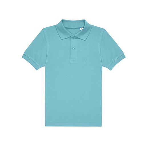 Dziecięca koszulka polo z krótkim rękawem BCPK001 - Meta Turquoise