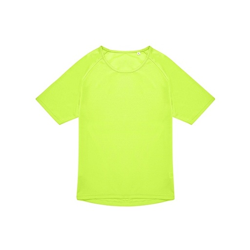 Koszulka Sportowa Raglanowa Poliester Recykling BCTG003 - Ultra Yellow