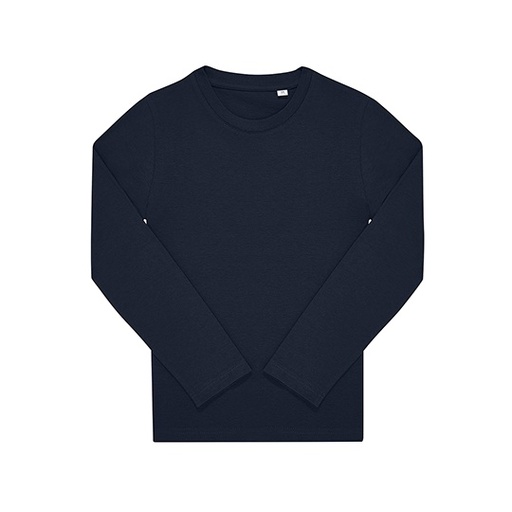 Koszulka dziecięca z długim rękawem bawełniana BCTK003 - Navy