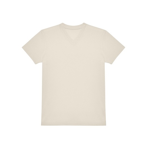 T-shirt męski V-neck klasyczny BCTU008 - Off White