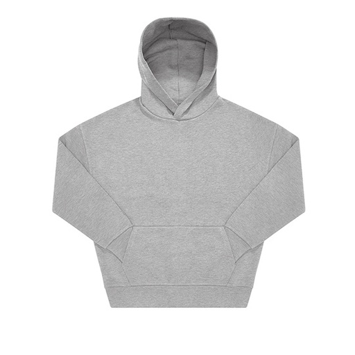 Bluza oversize z kapturem BCWG002 - Sport Grey (Heather)