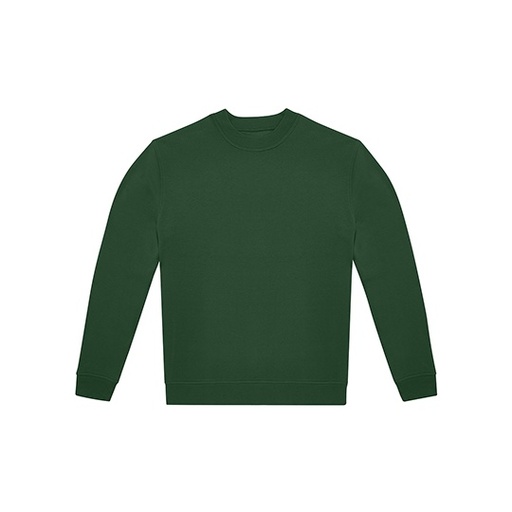 Bluza Klasyczna Swobodna Bawelniana Czesana BCWG004 - Bottle Green