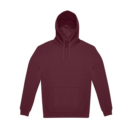 Bluza Klasyczna Bawelniana Czesana z Recyklingu BCWG005 - Burgundy