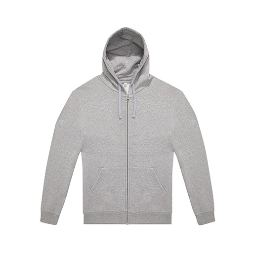 Bluza z Kapturem Klasyczna Luzna Bawełniana z Recyklingu BCWG006 - Sport Grey (Heather)