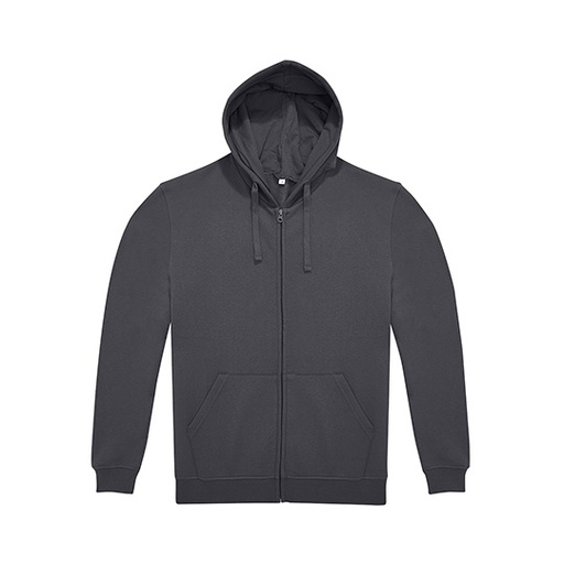 Bluza z kapturem na zamek BCWG009 - Dark Grey (Solid)