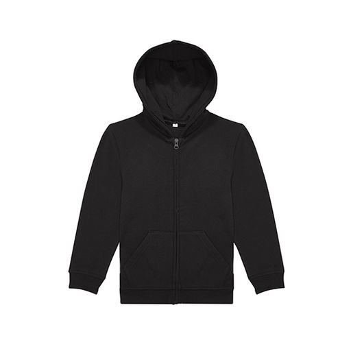 Bluza dziecięca z kapturem na zamek BCWK003 - Black