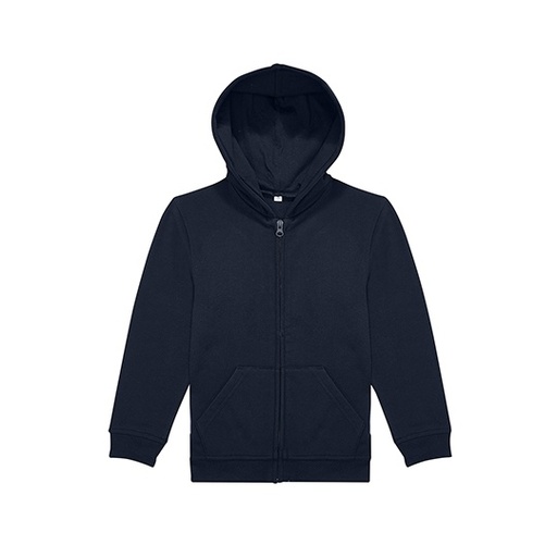 Bluza Dziecięca Rozpinana z Kapturem Bawełna Poliester Czesana BCWK003 - Navy