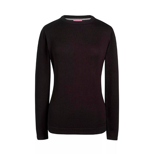 Sweter Damski Slim Bawełniany Akrylowy BR2384 - Black